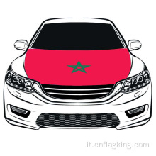 100*150 cm Bandiera del cofano del Regno del Marocco Bandiera del cofano dell&#39;auto